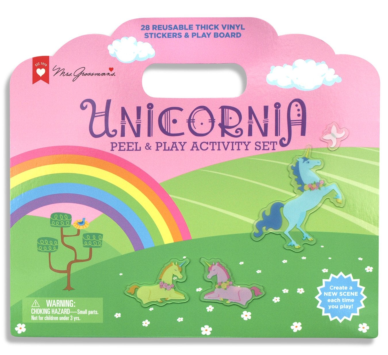 Mrs Grossmans Peel And Play Unicornia Reusable Sticker Activity Set - ANB Baby -baby stickers