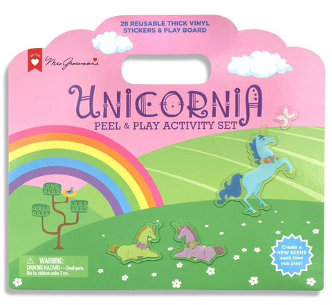 Mrs Grossmans Peel And Play Unicornia Reusable Sticker Activity Set - ANB Baby -baby stickers