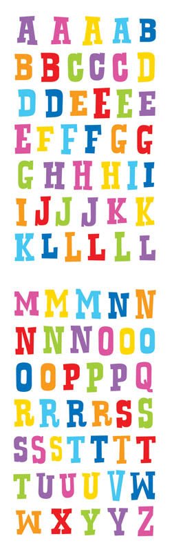 Mrs. Grossman's Strip of Block Alphabet Stickers - ANB Baby -alphabet