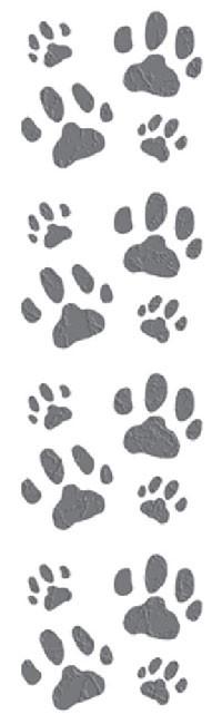 Mrs Grossmans Strip of Cat Paws Stickers, -- ANB Baby