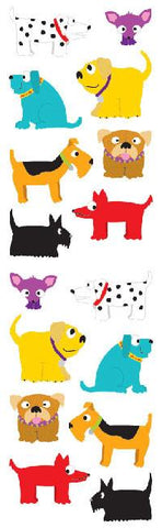 Mrs Grossmans Strip of Chubby Dogs Stickers - ANB Baby -baby stickers