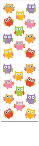 Mrs Grossman's Strip of Forest Owls Stickers - ANB Baby -baby stickers