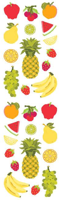 Mrs Grossmans Strip of Fruits Stickers - ANB Baby -baby stickers