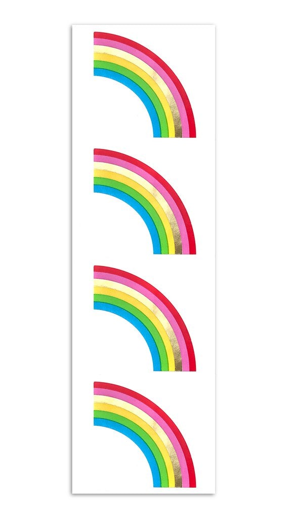 Mrs Grossmans Strip of Gold Classic Rainbows Stickers - ANB Baby -baby stickers