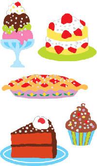 Mrs Grossmans Strip of Just Desserts Stickers - ANB Baby -arts and crafts