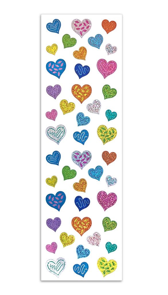 Mrs Grossmans Strip of Limited Edition Happy Hearts Stickers - ANB Baby -baby stickers