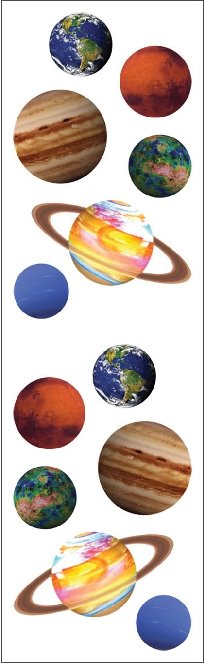 Mrs. Grossman's Strip of Planets Stickers - ANB Baby -Baby Milestone Stickers