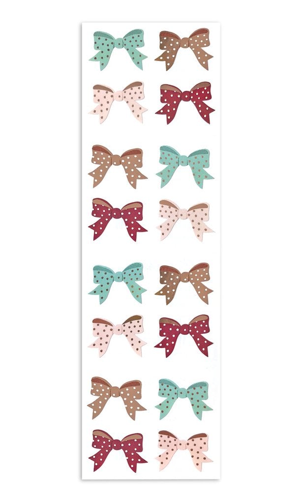 Mrs Grossmans Strip of Rose Gold Bows Stickers - ANB Baby -baby stickers