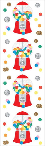 Mrs Grossmans Strip of Sparkle Gumball Machine Stickers - ANB Baby -Baby Milestone Stickers