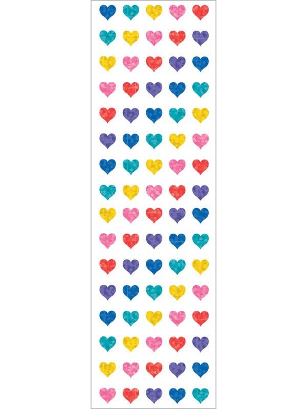 Mrs Grossmans Strip of Sparkle Multi Micro Heart Stickers - ANB Baby -Baby Milestone Stickers