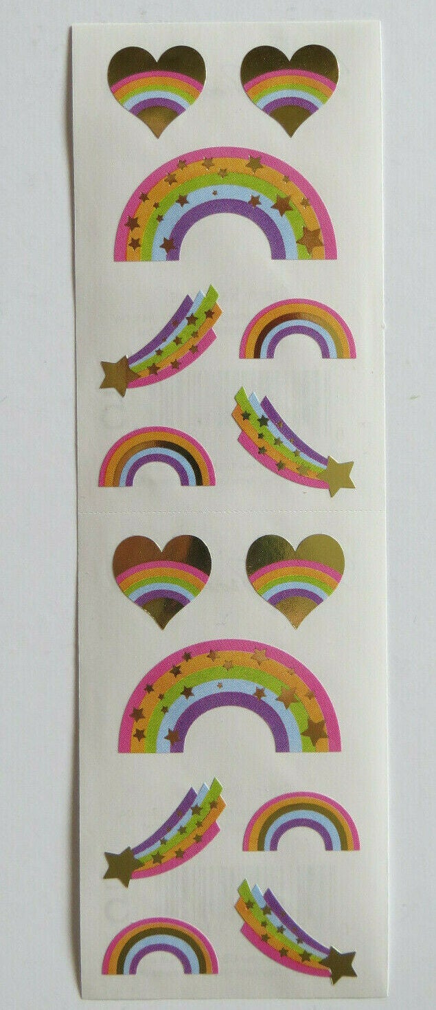 Mrs Grossmans Strip of Starry Rainbows Stickers - ANB Baby -Baby Milestone Stickers