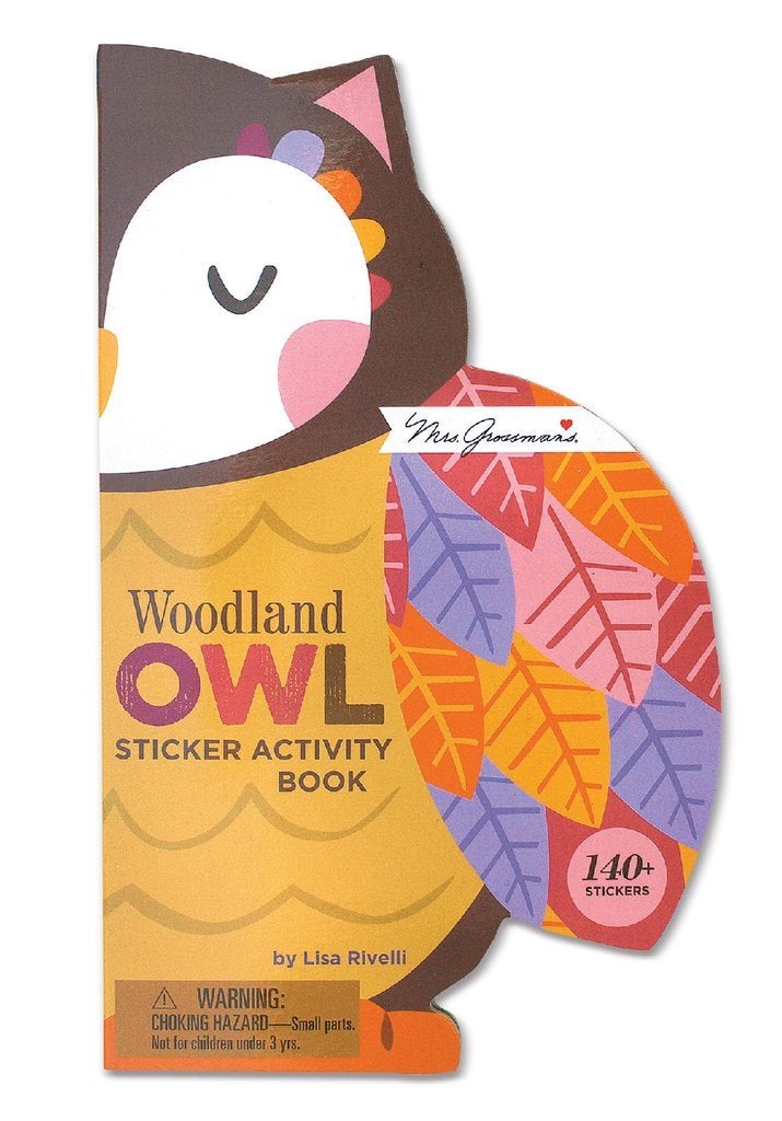 Mrs Grossmans Woodland Owl Sticker Activity Book - ANB Baby -3+ years