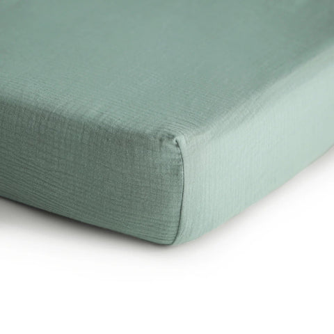 Mushie Extra Soft Muslin Crib Fitted Sheet - ANB Baby -810052460215$20 - $50