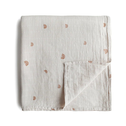 Mushie Muslin Swaddle Blanket - ANB Baby -100% cotton blanket
