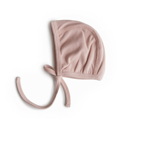 Mushie Ribbed Baby Bonnet - ANB Baby -810052465203baby bonnet