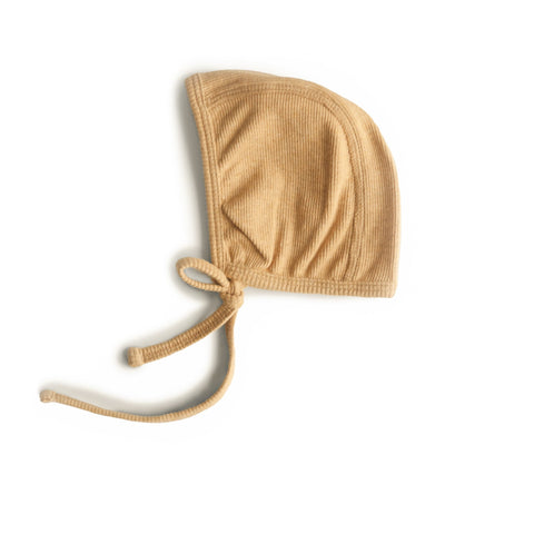 Mushie Ribbed Baby Bonnet - ANB Baby -810052465258baby bonnet