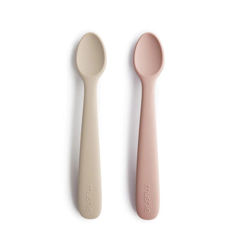 Mushie Silicone Feeding Spoons, 2 Pack, -- ANB Baby