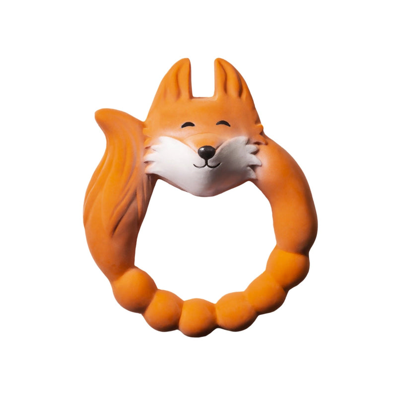 Natruba Fox Teether, Orange, -- ANB Baby