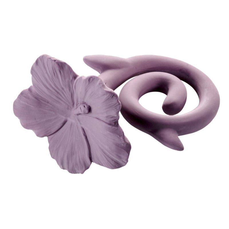 Natruba Hawaii Flower Teether, Purple, -- ANB Baby
