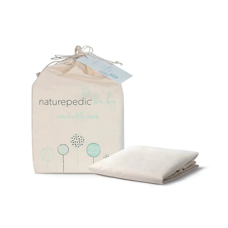 Naturepedic Breathable Organic Cotton Fitted Waterproof Crib Pad, -- ANB Baby