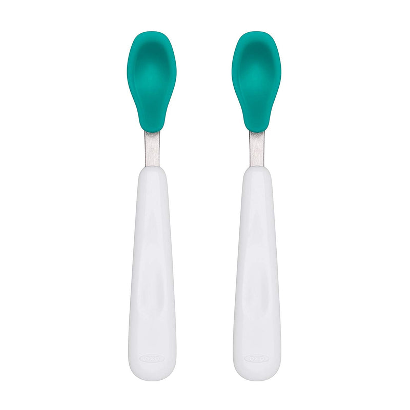 OXO TOT Feeding Spoon Set with Soft Silicone, -- ANB Baby