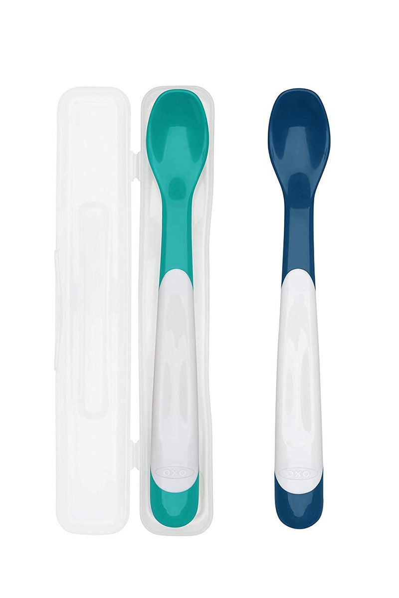 OXO TOT On-The-Go Infant Feeding Spoon with Case, -- ANB Baby