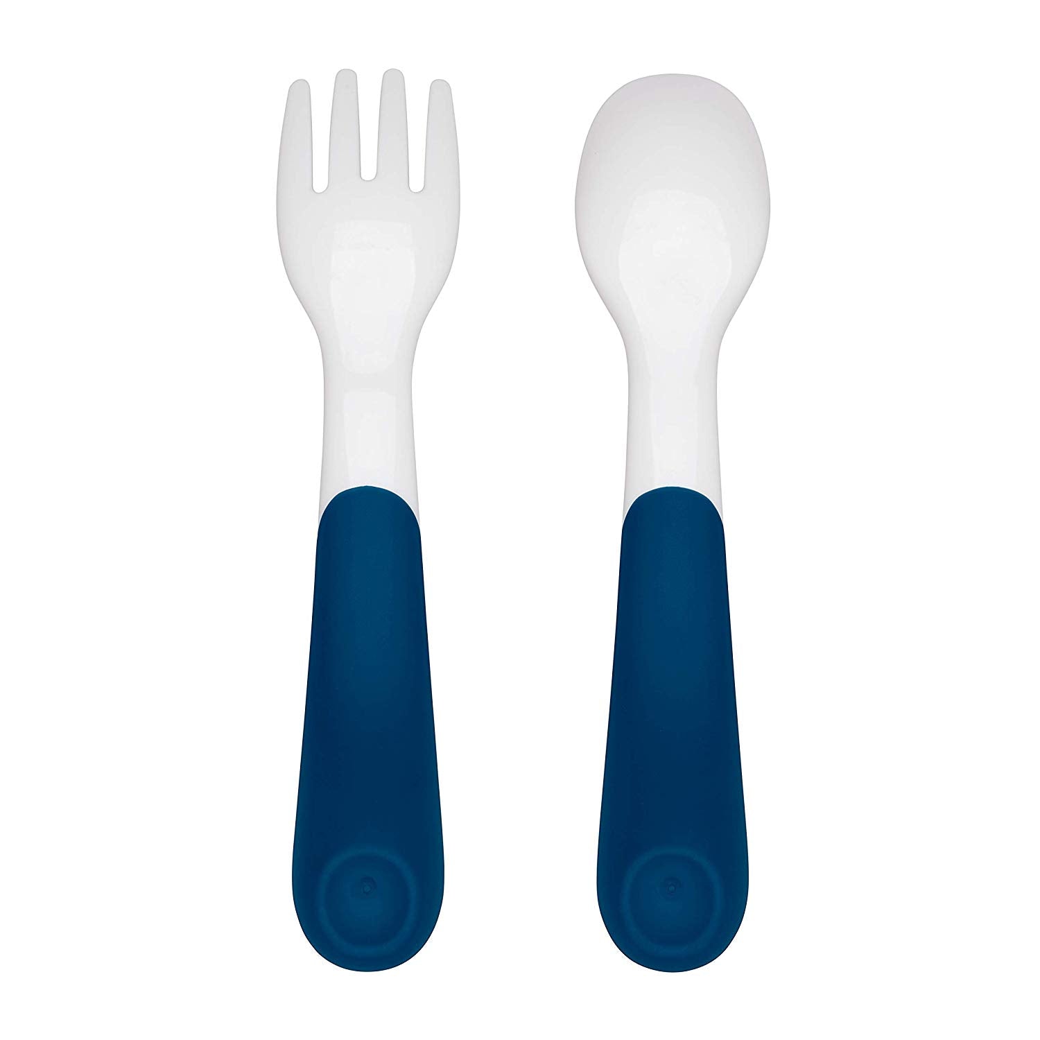 OXO TOT On-the-Go Plastic Fork and Spoon Set with Travel Case, -- ANB Baby