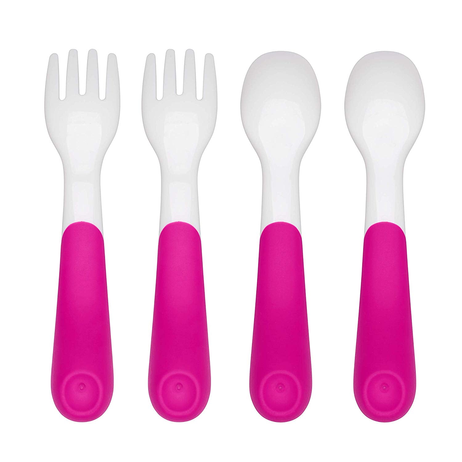 OXO TOT Plastic Fork And Spoon Training Set - ANB Baby -Baby Fork Spoon Set
