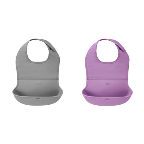 OXO Tot Roll-Up Bib Limited Edition, 2 Pack - ANB Baby -2 pack bibs