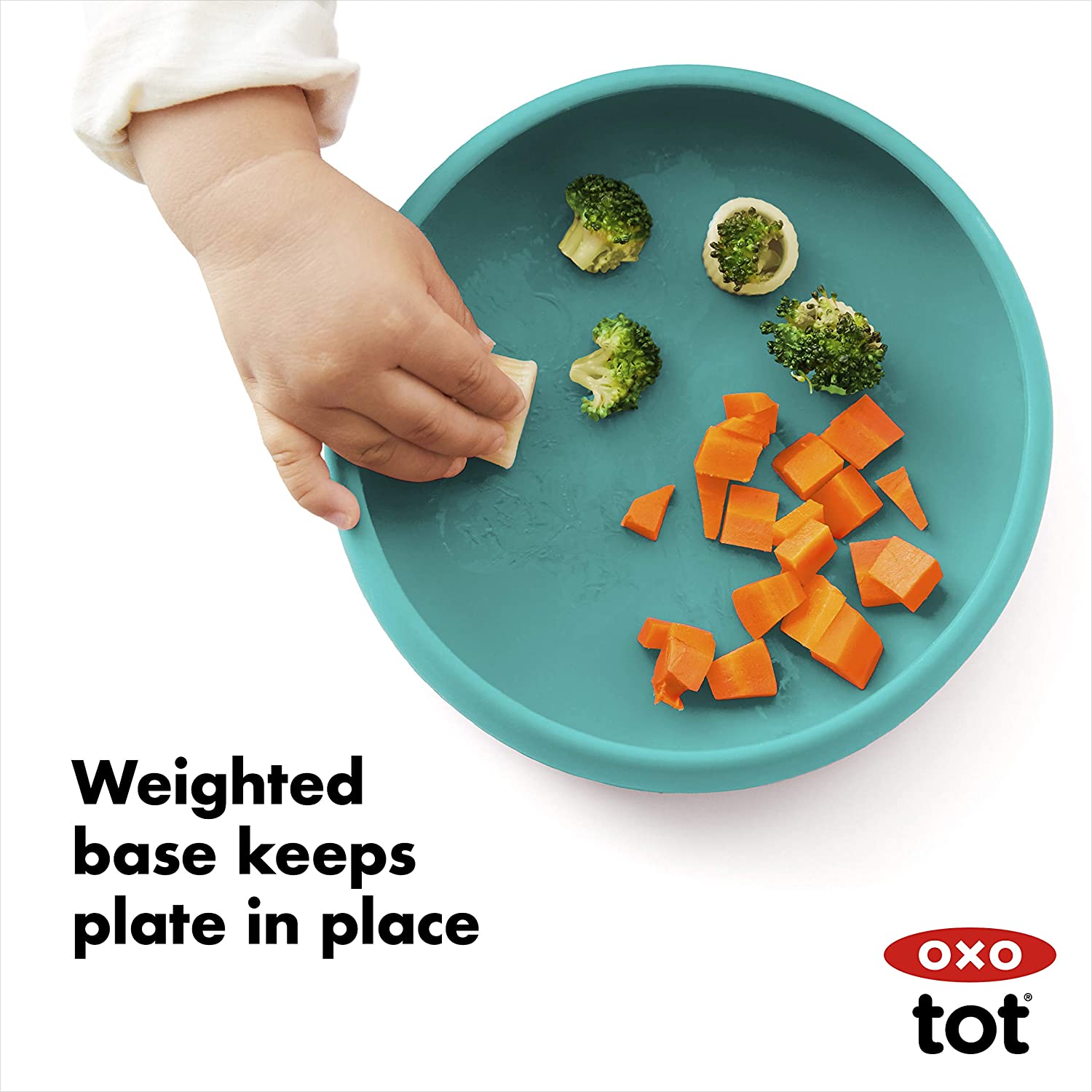 OXO TOT Silicone Plate - ANB Baby -Baby dish