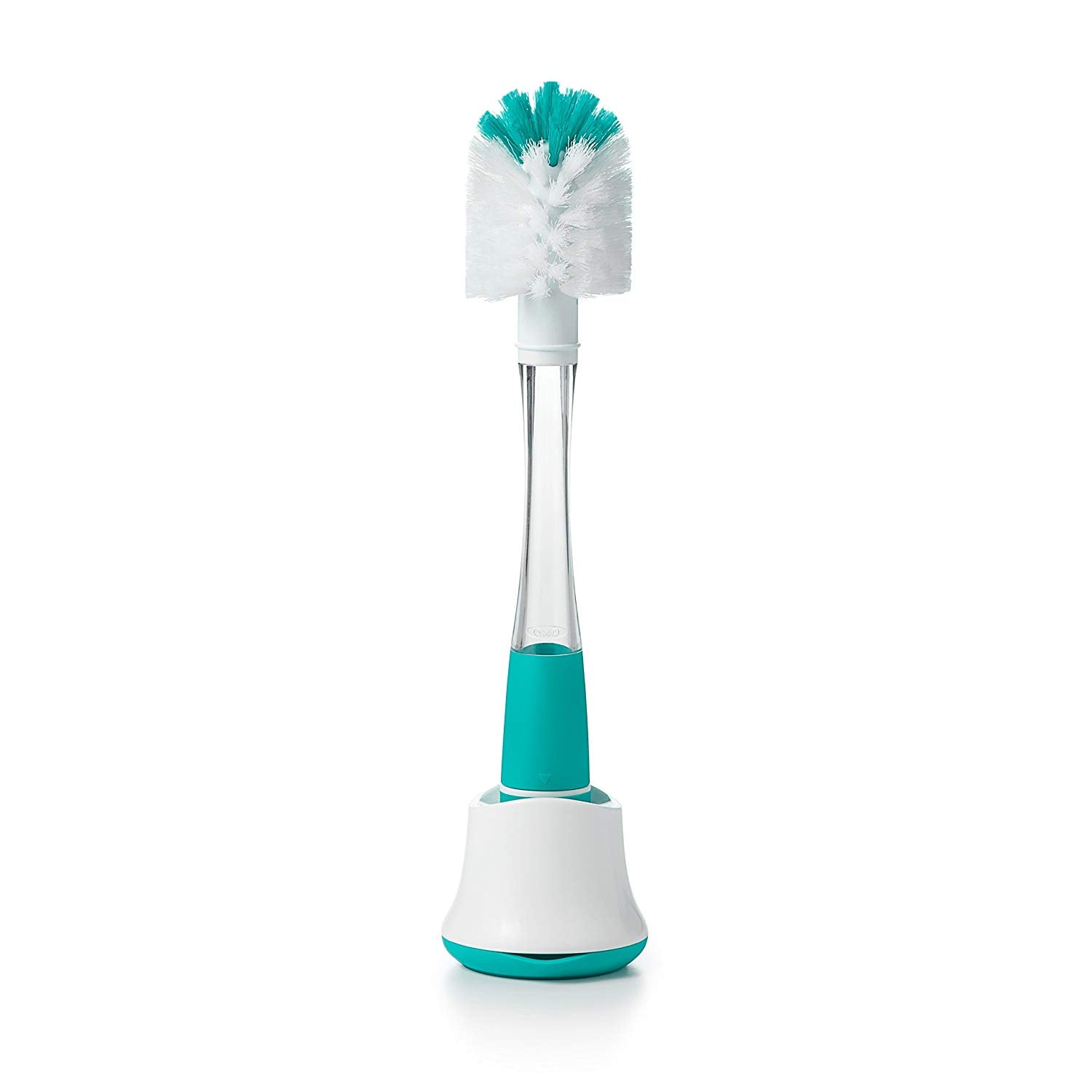 OXO TOT Soap Dispensing Bottle Brush With Stand - ANB Baby -Bottle Cleaners