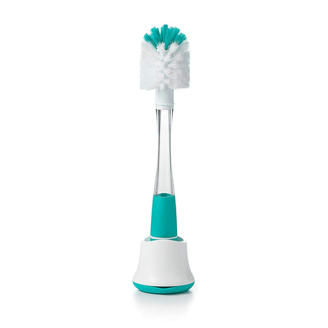 OXO TOT Soap Dispensing Bottle Brush With Stand - ANB Baby -Bottle Cleaners