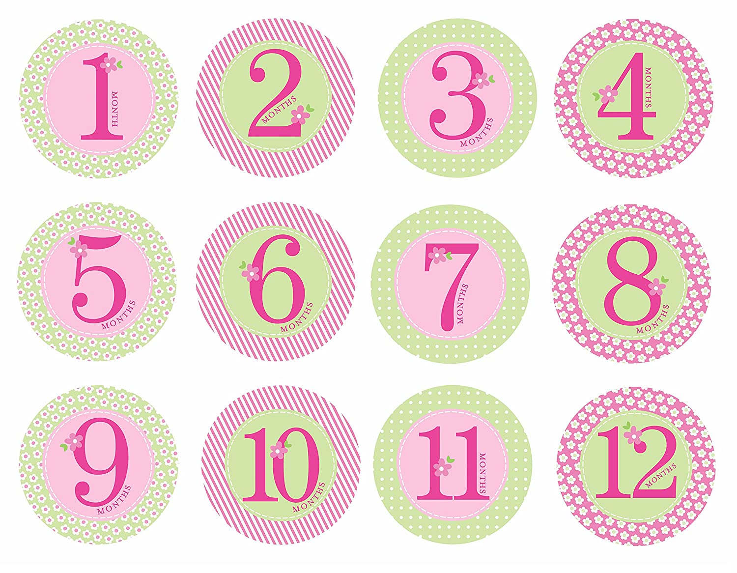 PEARHEAD Baby Milestone Stickers Pink - ANB Baby -Baby Milestone Stickers