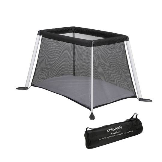Phil & Teds Traveller Travel Cot and Playpen, Black - ANB Baby -$100 - $300