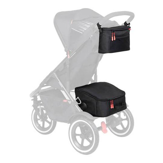 Phil & Teds V6 Igloo Inline Storage for Stroller, Black, -- ANB Baby