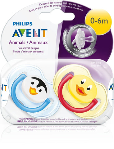 Philips Avent Animal Soother Pacifier, 0-6M - ANB Baby -0-6 baby pacifiers