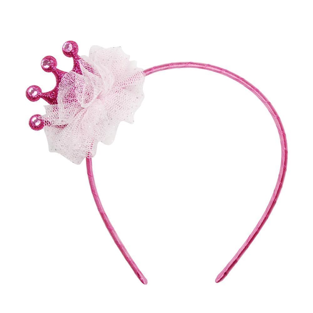 Pink Poppy Birthday Party Crown Headband - ANB Baby -bis-hidden