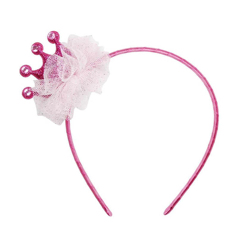 Pink Poppy Birthday Party Crown Headband, -- ANB Baby