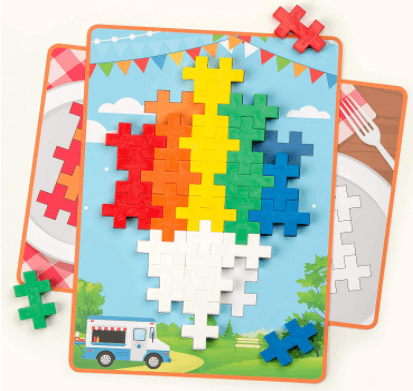 Plus-Plus Big Picture Basic Color Mix Puzzles, Large - ANB Baby -large puzzle pieces