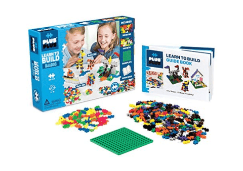 Plus-Plus Learn to Build Basic Color Mix Puzzle Blocks, 400 Piece - ANB Baby -activity game