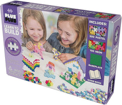 Plus-Plus Learn to Build Pastel Color Mix Puzzle Blocks, 400 Piece, -- ANB Baby