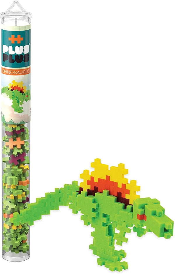 Plus-Plus Spinosaurous Dinosaur Construction Building Mini Puzzle Blocks, 70 Pieces Tube