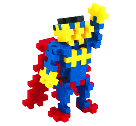 Plus Plus Superhero Construction Building Mini Puzzle Blocks 70 Pieces Tube