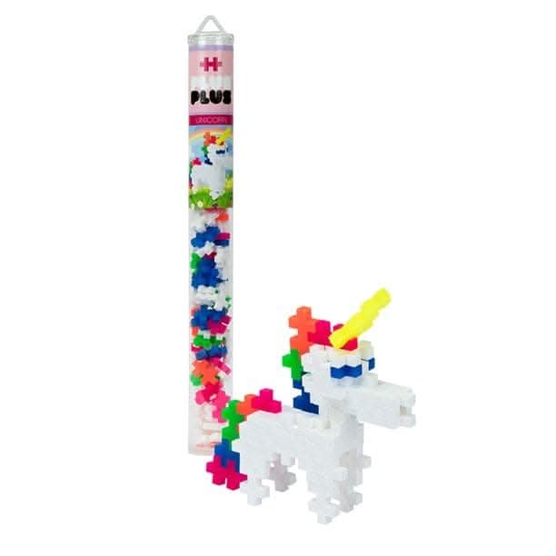 Plus - Plus Unicorn Construction Building Mini Puzzle Blocks, 70 Pieces Tube - ANB Baby