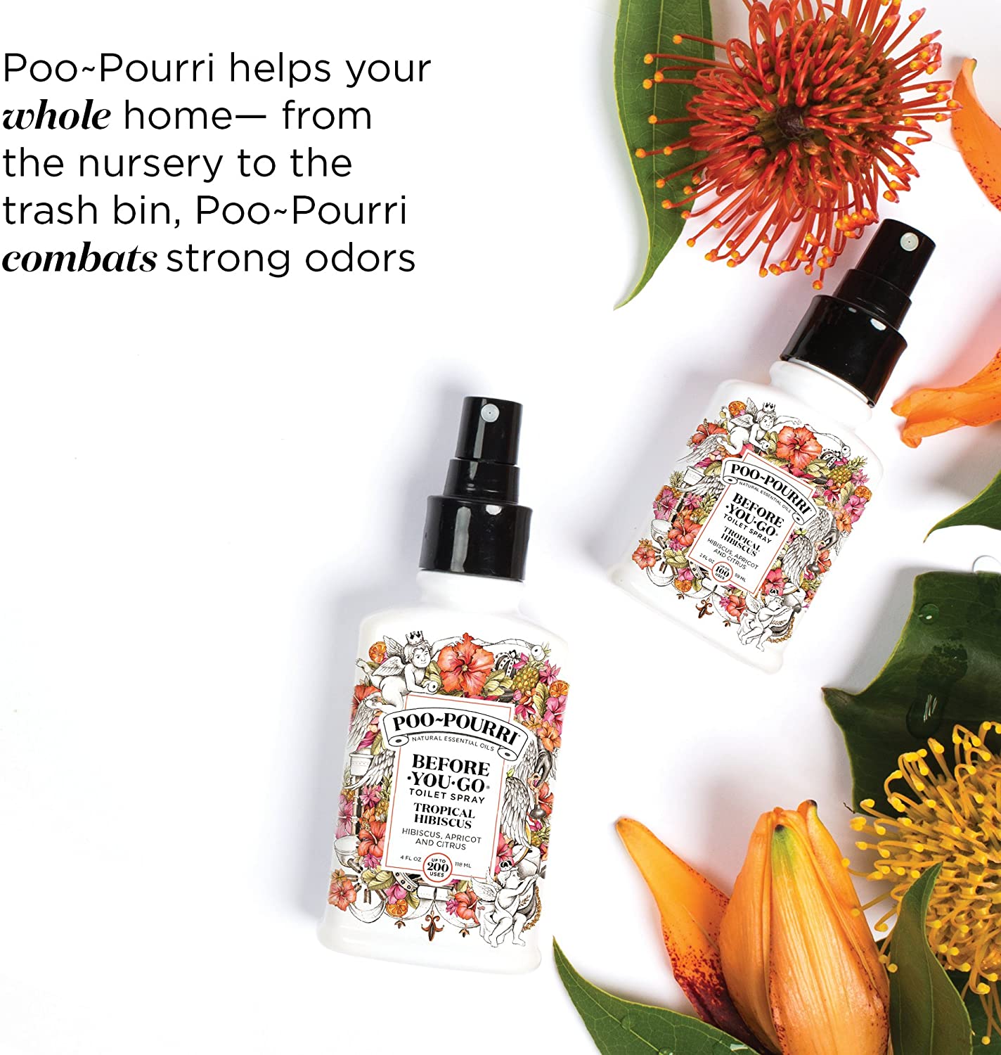 Poo-Pourri Before-You- go Toilet Spray, 2 Fl Oz, Tropical Hibiscus