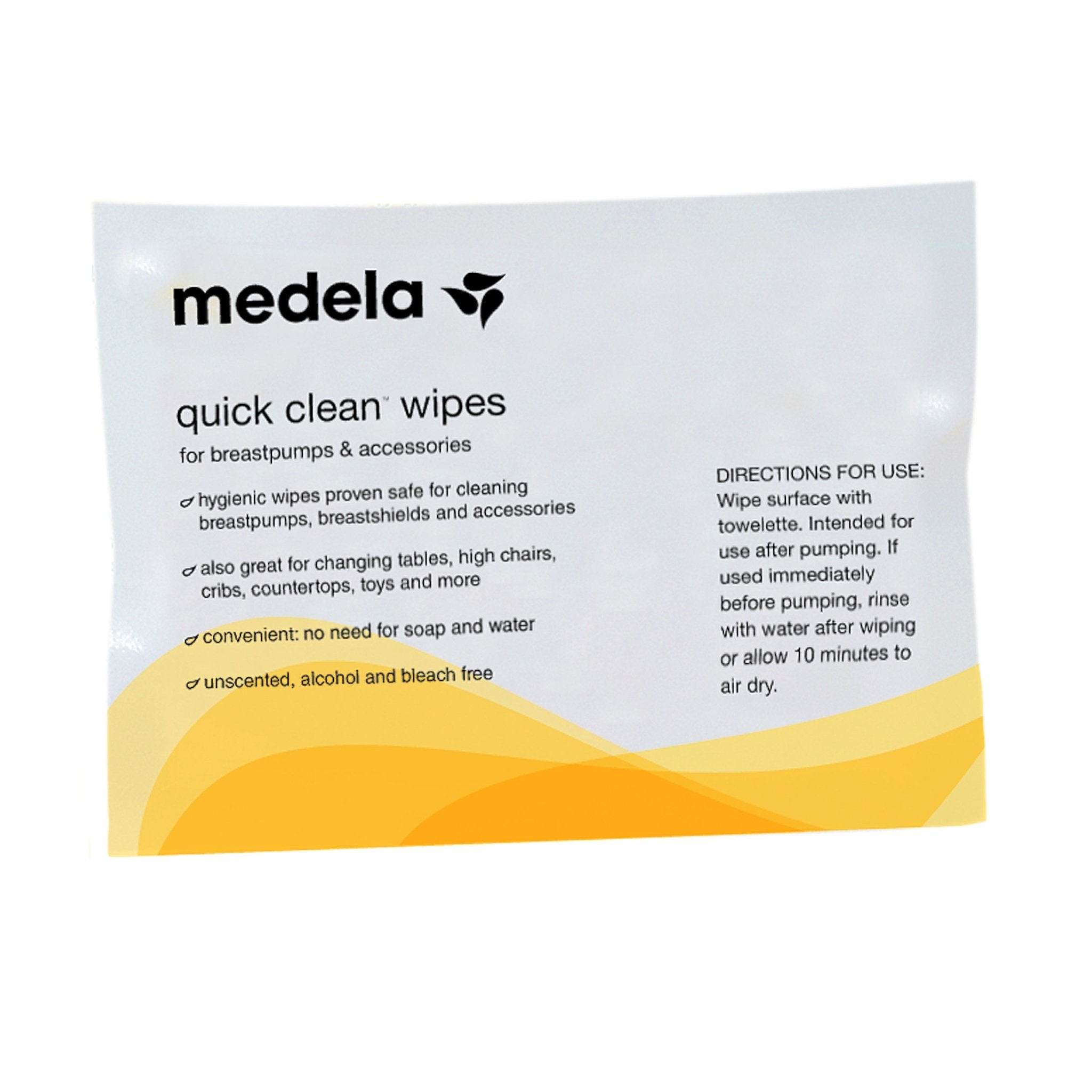 Medela Quick Clean™ Breast pump & Accessory Wipes - (Singles), -- ANB Baby