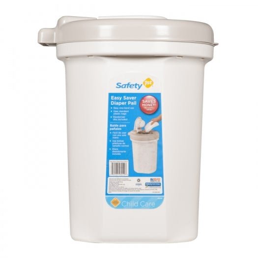 Safety 1st Easy Saver Diaper Pail, White - ANB Baby -child proofing