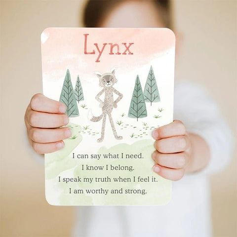 Slumberkins Spotted Beige Lynx Kin, Self Expression, Ivory - ANB Baby -$20 - $50
