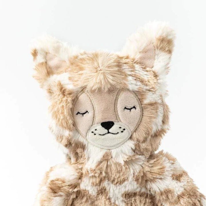 Slumberkins Spotted Beige Lynx Kin, Self Expression, Ivory, -- ANB Baby