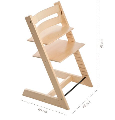 Stokke Beech Wood Ergonomic 2019 Tripp Trapp High Chair, Oak Black, -- ANB Baby